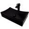 Novatto Black Porcelain Vessel Sink Combo with Matte Black Faucet, Drain and Sealer NSFC-01141MB1408MB - alternate 1